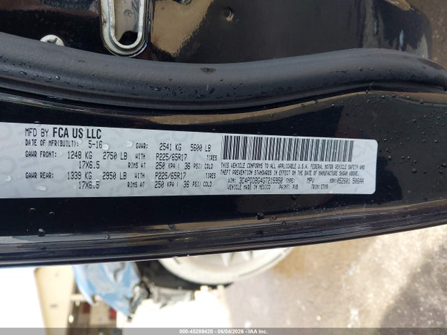 3C4PDDBG4GT215950 Dodge Journey Sxt