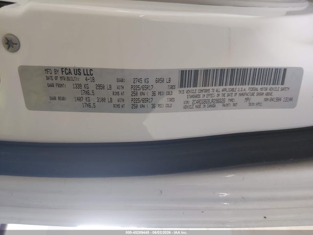 Dodge Grand Caravan Se 2018 2C4RDGBG9JR296626 Image 9