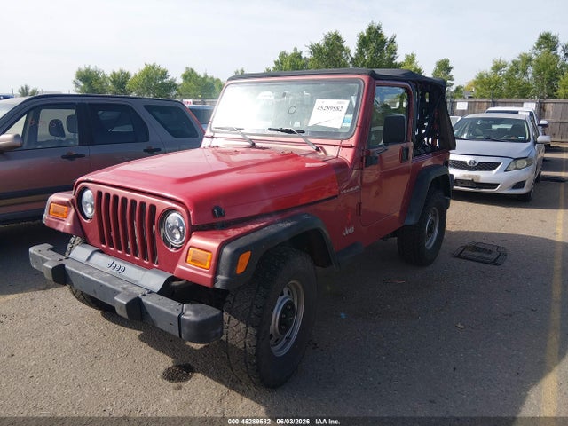45289582 :رقم المزاد ، 1J4FY29P5XP416555 vin ، 1999 Jeep Wrangler Se مزاد بيع
