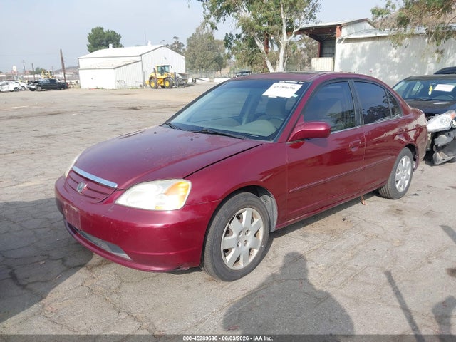2002 Honda Civic Ex მანქანა იყიდება აუქციონზე, vin: 2HGES26862H557844, აუქციონის ნომერი: 45289696
