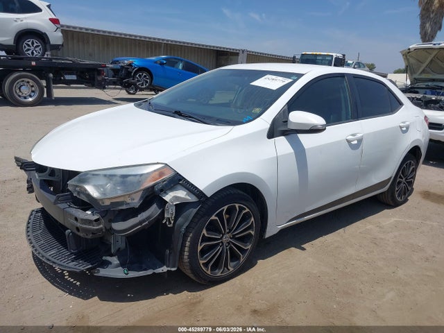 45289779 :رقم المزاد ، 5YFBURHE2GP433417 vin ، 2016 Toyota Corolla S Plus مزاد بيع