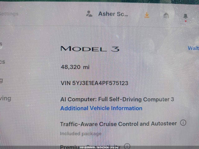 Aukcja sprzedaży 2023 Tesla Model 3 Rear-wheel Drive, vin: 5YJ3E1EA4PF575123, numer aukcji: 45289856