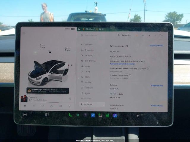 Aukcja sprzedaży 2023 Tesla Model 3 Rear-wheel Drive, vin: 5YJ3E1EA4PF575123, numer aukcji: 45289856