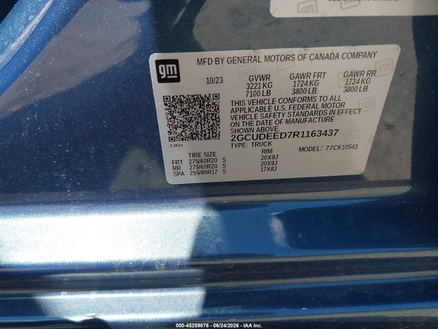 2GCUDEED7R1163437 Chevrolet Silverado 1500 4wd Short Bed Rst