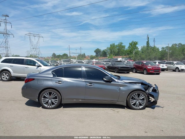 45289880 :رقم المزاد ، JN1EV7AR8JM444107 vin ، 2018 Infiniti Q50 3.0t Sport مزاد بيع