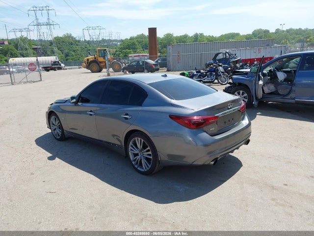 45289880 :رقم المزاد ، JN1EV7AR8JM444107 vin ، 2018 Infiniti Q50 3.0t Sport مزاد بيع
