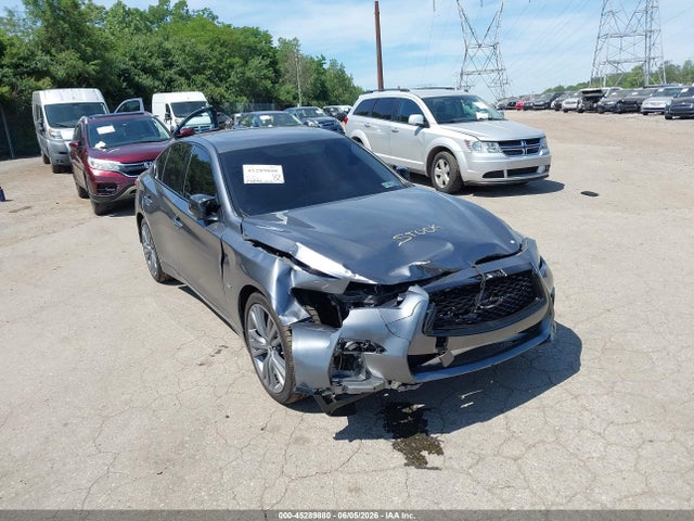 45289880 :رقم المزاد ، JN1EV7AR8JM444107 vin ، 2018 Infiniti Q50 3.0t Sport مزاد بيع