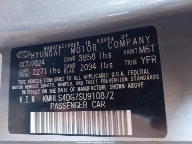 Hyundai Elantra Sel Convenience 2025 KMHLS4DG7SU910872 Image 9