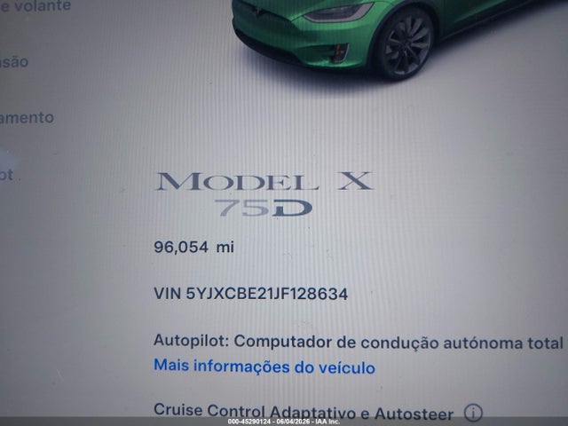 Tesla Model X 100d/75d/p100d 2018 5YJXCBE21JF128634 Image 16