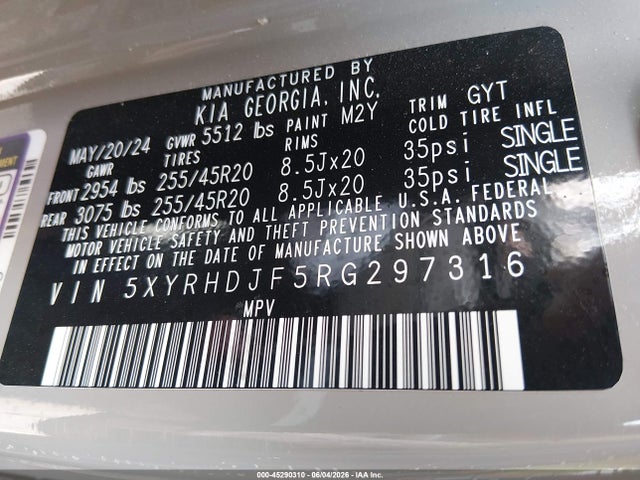 KIA Sorento X-line Ex 2024 5XYRHDJF5RG297316 Image 9