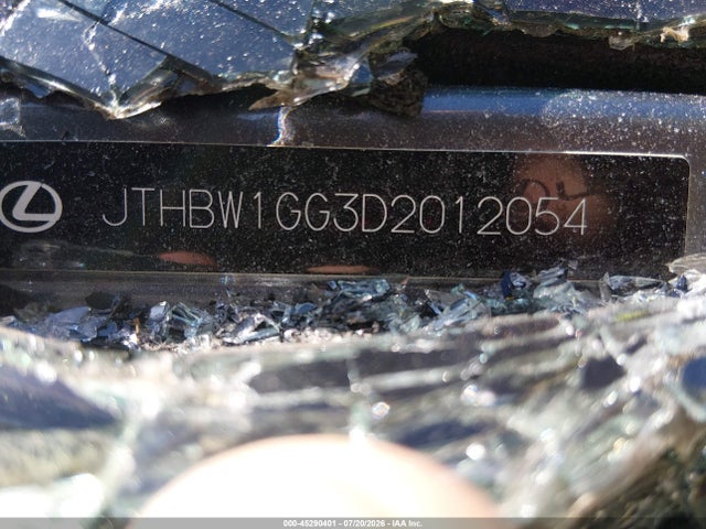 2013 Lexus Es 300h მანქანა იყიდება აუქციონზე, vin: JTHBW1GG3D2012054, აუქციონის ნომერი: 45290401