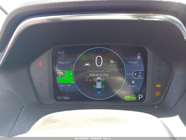 1G1FY6S09P4116537 Chevrolet Bolt Euv Fwd Lt