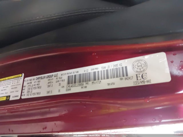 Продаж на аукціоні авто 2012 Jeep Wrangler Unlimited Sahara, vin: 1C4BJWEG3CL239950, номер лоту: 45290654