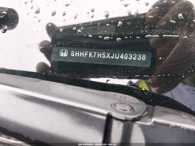 Honda CIVIC EX 2018 SHHFK7H5XJU403238 Image 9