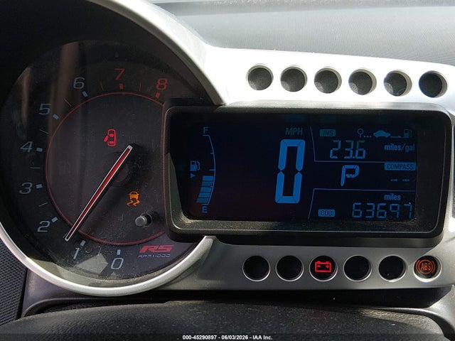 2015 Chevrolet Sonic Rs Auto მანქანა იყიდება აუქციონზე, vin: 1G1JG6SB6F4207021, აუქციონის ნომერი: 45290897