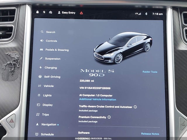 Tesla Model S 60d/70d/75d/85d/90d 2016 5YJSA1E22GF126569 Image 7