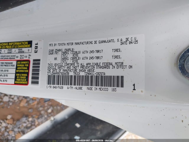 Toyota Tacoma Sr 2025 3TYJDAHN9ST026650 Image 9