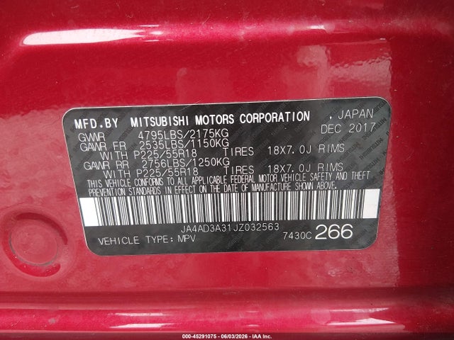 Mitsubishi Outlander Se 2018 JA4AD3A31JZ032563 Image 9