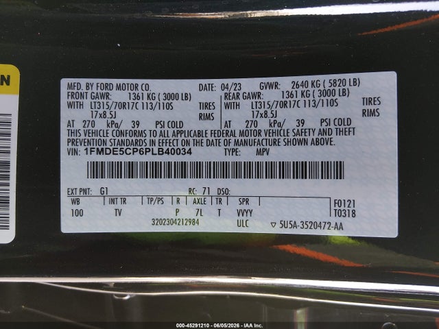 Ford Bronco Wildtrak 2023 1FMDE5CP6PLB40034 Image 9
