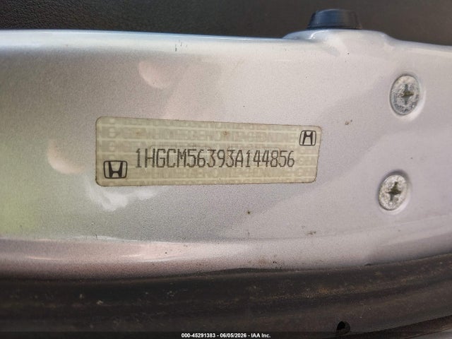 Продаж на аукціоні авто 2003 Honda Accord 2.4 Lx, vin: 1HGCM56393A144856, номер лоту: 45291383