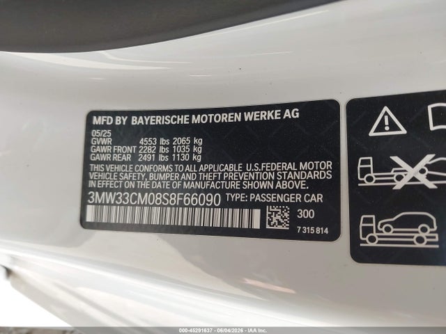 BMW 230i Xdrive 2025 3MW33CM08S8F66090 Image 9