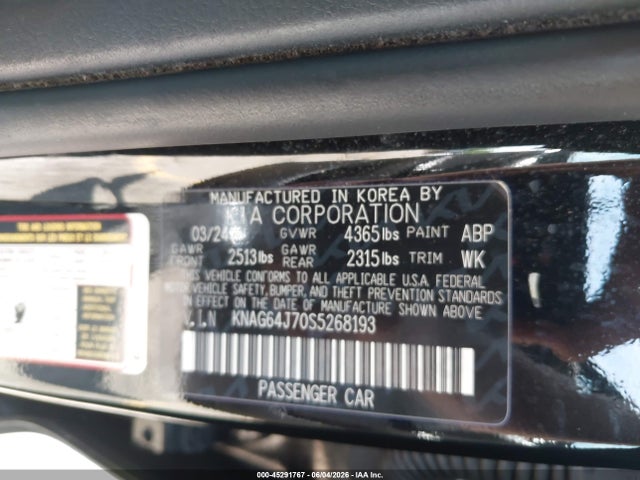 KIA K5 Gt-line 2025 KNAG64J70S5268193 Image 9