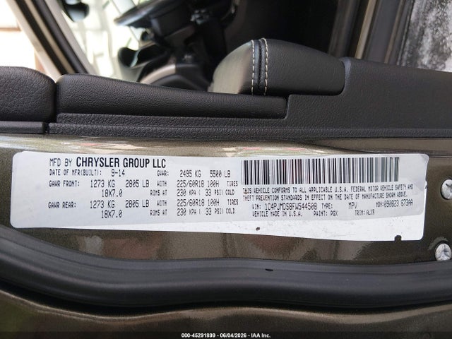 Aukcja sprzedaży 2015 Jeep Cherokee Limited, vin: 1C4PJMDS8FW544508, numer aukcji: 45291899