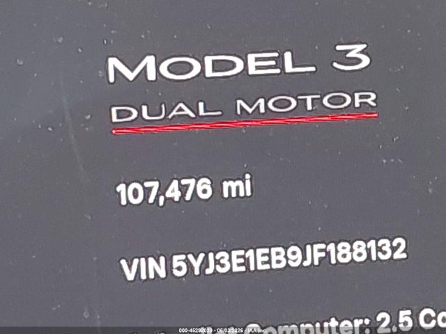 Продажа на аукционе авто 2018 Tesla Model 3 Long Range/performance, vin: 5YJ3E1EB9JF188132, номер лота: 45292029