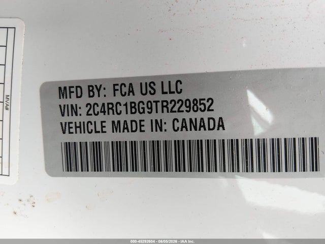 Продаж на аукціоні авто 2026 Chrysler Pacifica Select, vin: 2C4RC1BG9TR229852, номер лоту: 45292604
