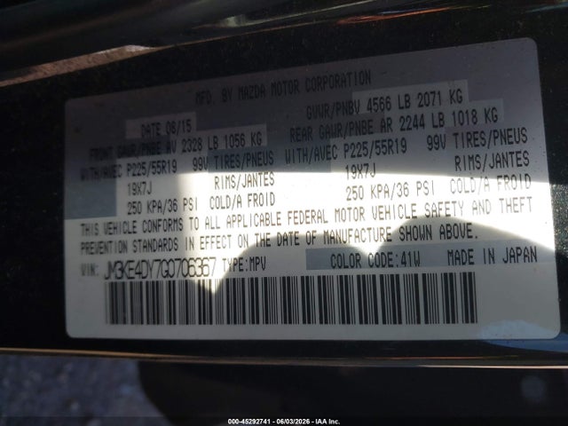Aukcja sprzedaży 2016 Mazda Cx-5 Grand Touring, vin: JM3KE4DY7G0706367, numer aukcji: 45292741