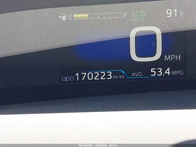 45292801 :رقم المزاد ، JTDKBRFU7J3059824 vin ، 2018 Toyota Prius Two مزاد بيع