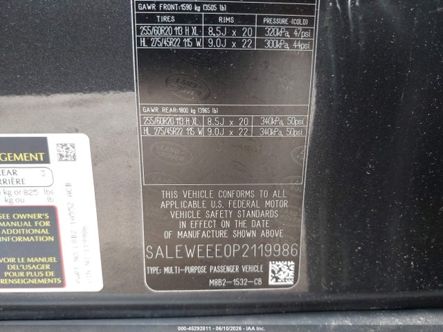 SALEWEEE0P2119986 Land Rover Defender 110 Carpathian Edition/110 V8