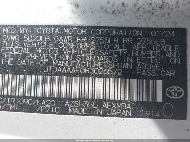 JTDAAAAF0R3026572 Toyota Crown Limited