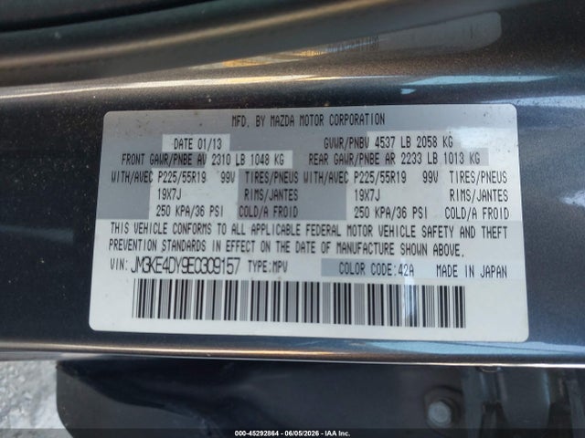 Mazda Cx-5 Grand Touring 2014 JM3KE4DY9E0309157 Image 9