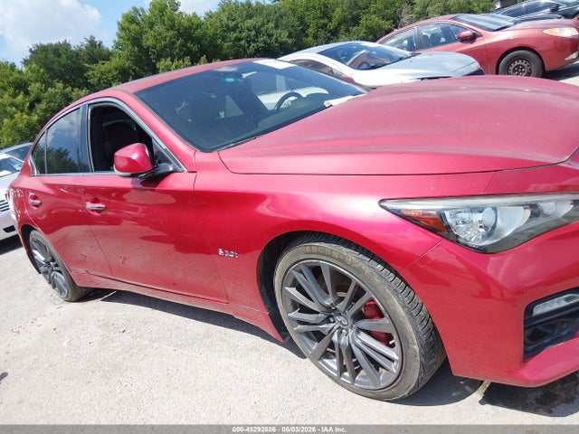 2017 Infiniti Q50 3.0t Red Sport 400 მანქანა იყიდება აუქციონზე, vin: JN1FV7ARXHM872212, აუქციონის ნომერი: 45292886