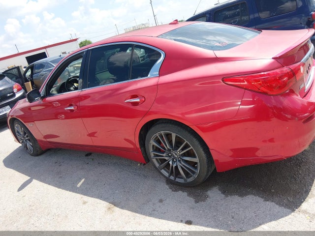 2017 Infiniti Q50 3.0t Red Sport 400 მანქანა იყიდება აუქციონზე, vin: JN1FV7ARXHM872212, აუქციონის ნომერი: 45292886