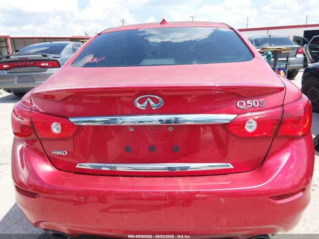 2017 Infiniti Q50 3.0t Red Sport 400 მანქანა იყიდება აუქციონზე, vin: JN1FV7ARXHM872212, აუქციონის ნომერი: 45292886