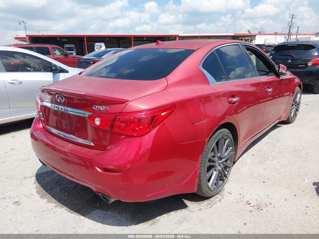 2017 Infiniti Q50 3.0t Red Sport 400 მანქანა იყიდება აუქციონზე, vin: JN1FV7ARXHM872212, აუქციონის ნომერი: 45292886