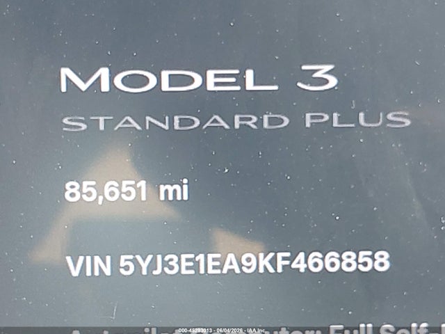 Tesla Model 3 Long Range/mid Range/standard Range/standard Range Plus 2019 5YJ3E1EA9KF466858 Image 14