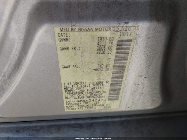 Nissan Altima 2.5 Sv 2014 1N4AL3AP0EN247477 Image 9
