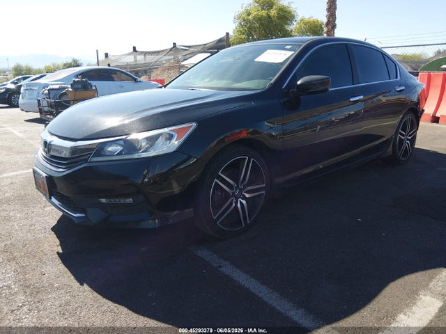 45293379 :رقم المزاد ، 1HGCR2F53HA050416 vin ، 2017 Honda Accord Sport مزاد بيع