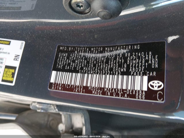 45293402 :رقم المزاد ، 5YFS4MCE2SP221183 vin ، 2025 Toyota Corolla Se مزاد بيع