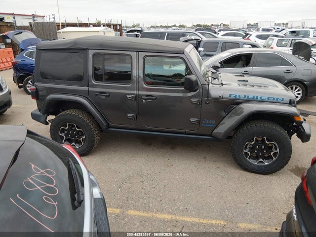 Продажа на аукционе авто 2021 Jeep Wrangler 4xe Unlimited Rubicon 4x4, vin: 1C4JJXR60MW758506, номер лота: 45293497