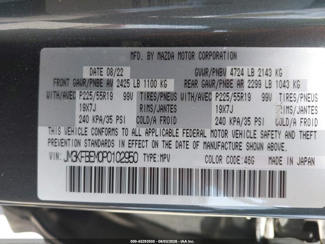 JM3KFBEM0P0102950 Mazda Cx-5 2.5 S Premium Plus