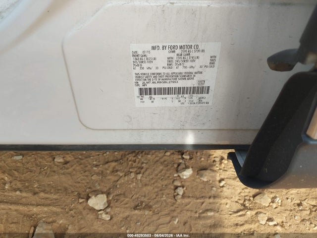 Aukcja sprzedaży 2016 Lincoln Mkx Reserve, vin: 2LMTJ8LR8GBL27953, numer aukcji: 45293503