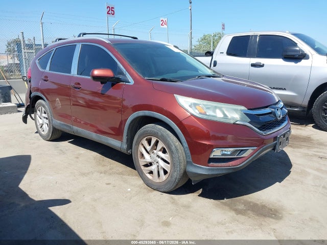 2015 Honda Cr-v Ex-l მანქანა იყიდება აუქციონზე, vin: 2HKRM3H79FH558763, აუქციონის ნომერი: 45293565