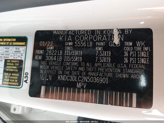 KIA Ev6 Wind 2022 KNDC3DLC2N5036901 Image 9