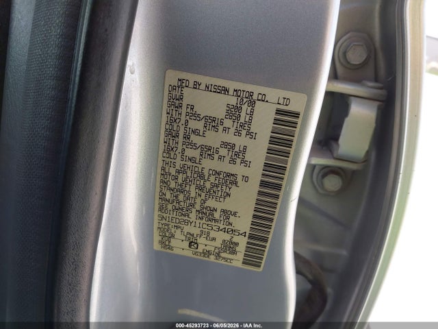 Продажа на аукционе авто 2001 Nissan Xterra Se, vin: 5N1ED28Y11C534054, номер лота: 45293723