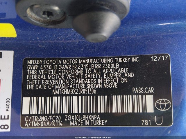 NMTKHMBX2JR051306 Toyota C-hr Xle Premium