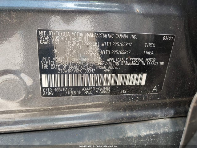 Toyota Rav4 Xle 2021 2T3W1RFV6MC130317 Image 9